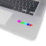 Queer Kiss-Cut Stickers available in 4 sizes