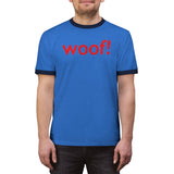 woof! all gender Ringer Tee up to 4XL