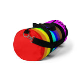 be you candy stripe rainbow Duffle Bag