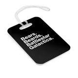 Bears. Beards. Battlestar Galactica Bag Tag