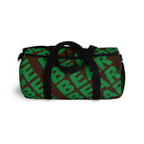 "be bear" be bear Duffle Bag (green and brown all over graphic)