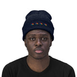 Chicago 4 star rainbow pride hat Knit Beanie