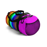 be you candy stripe rainbow Duffle Bag