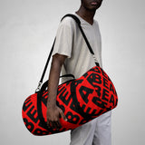 "be bear" Duffle / gym Bag (red and black graphic)