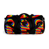 Chicago pride Duffle Bag rainbow print.