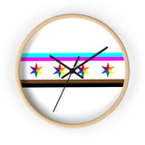 Chicago pride flag Wall clock