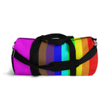 be you candy stripe rainbow Duffle Bag