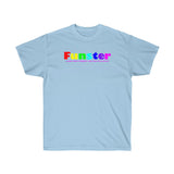 Funster all gender Ultra Cotton Tee funty rainbow graphic shirt