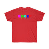 Queer all gender Ultra Cotton Tee funty rainbow graphic shirt