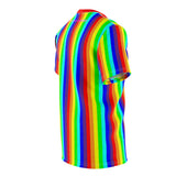 be human candy stripe rainbow all over print tee