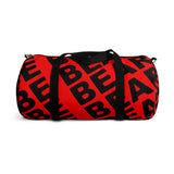 "be bear" Duffle / gym Bag (red and black graphic)