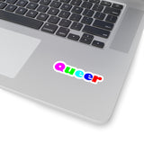 Queer Kiss-Cut Stickers available in 4 sizes