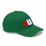 embroidered CUB Unisex Twill Hat red white and blue