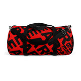 "be bear" Duffle / gym Bag (red and black graphic)