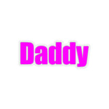 Daddy Kiss-Cut Stickers pink mixed case.