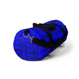 "be anti bully" anti bully Duffle Bag (black and blue all over graphic)
