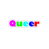 Queer Kiss-Cut Stickers available in 4 sizes