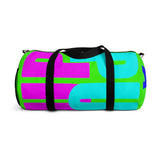 custom all over print pup multi color on neon green