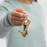 Stay curious, be wonderful. Engraved Brass Touch Tool