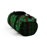 "be bear" be bear Duffle Bag (green and brown all over graphic)