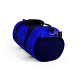 "be anti bully" anti bully Duffle Bag (black and blue all over graphic)
