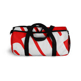 PUP custom Duffle Bag over sized white on red graphic