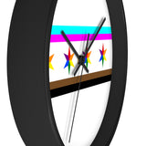 Chicago pride flag Wall clock