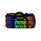 "destination bear" Duffle / gym Bag (rainbow graphic)