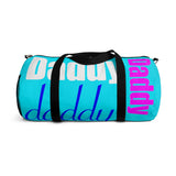 custom daddy Duffle Bag multi color - pink, blue, white