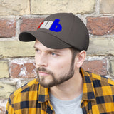 embroidered CUB Unisex Twill Hat red white and blue