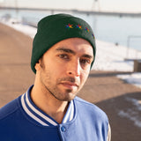 Chicago 4 star rainbow pride hat Knit Beanie