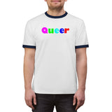 queer all gender Ringer Tee up to 4XL