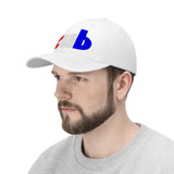 embroidered CUB Unisex Twill Hat red white and blue
