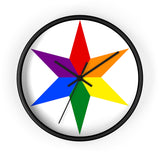 chicago pride star Wall clock