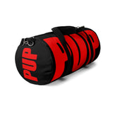pup custom Duffle Bag black and red