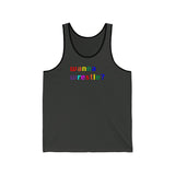 wanna wrestle? all gender Jersey Tank