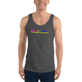 "be femme" Unisex  Tank Top (rainbow graphic)