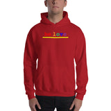 "be love" Hooded Sweatshirt (rainbow graphic)