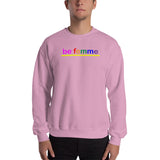 "be femme" Sweatshirt (rainbow graphic)