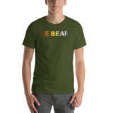 "be bear" Short-Sleeve Unisex T-Shirt (bear pride flag gradient graphic)