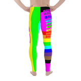 rainbow candy stripe be you and anti bully Men's Leggings / yoga pants