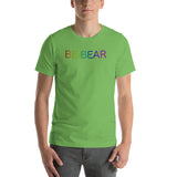 be bear Short-Sleeve Unisex T-Shirt (all caps rainbow gradient)