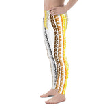 "be bear" Men's Leggings / yoga pants (bear pride flag gradient graphic)