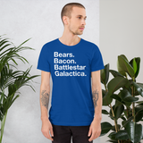 Bears. Bacon. BSG. all gender T-Shirt up to 4XL