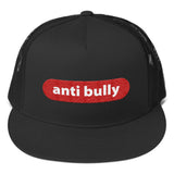 anti bully Trucker Cap (red and white embroidery)