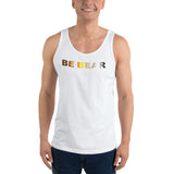 "be bear" Unisex  Tank Top (bear pride gradient flag graphic)