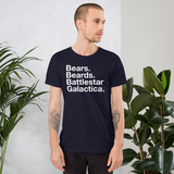 Bears. Beards. BSG all gender T-Shirt up to 4XL