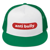 anti bully Trucker Cap (red and white embroidery)