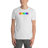 "be empowerment" Short-Sleeve Unisex T-Shirt (rainbow and white graphic) promo line