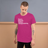 Bears. Beards. Bellies. Bodypositivity. all gender T-Shirt up to 4XL